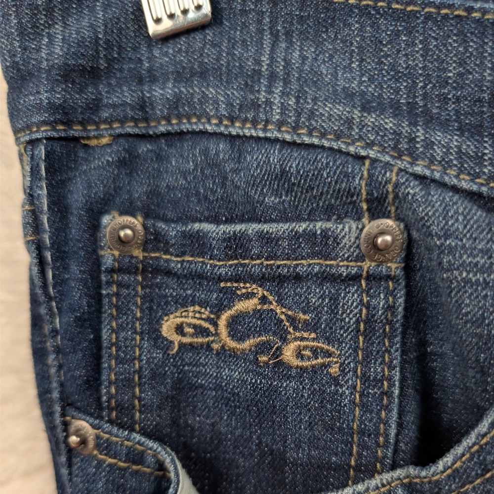 VTG Orange County Choppers Jeans Men's 37x30 Dark Blue Biker Grunge Wide Leg 90s - Picture 11 of 16